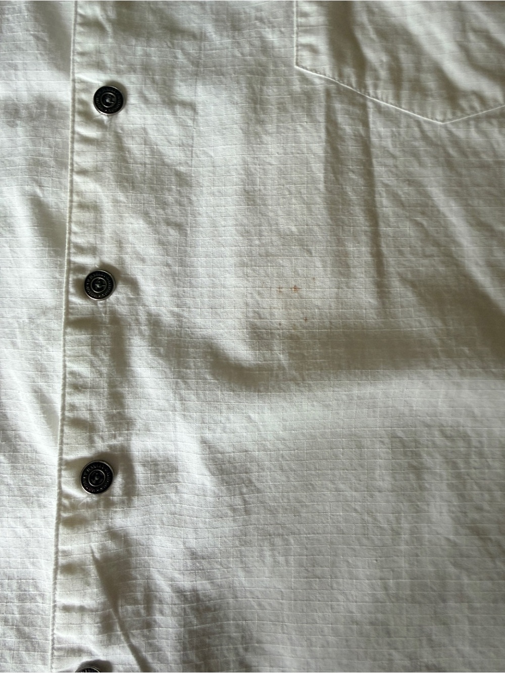 Harley-Davidson Men's White Short-Sleeve Button-Up Shirt with Black Stripe - Picture 5 of 8
